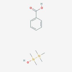 molecular formula C12H22O3Si2 B14471368 Benzoic acid;hydroxy-dimethyl-trimethylsilylsilane CAS No. 67353-88-2