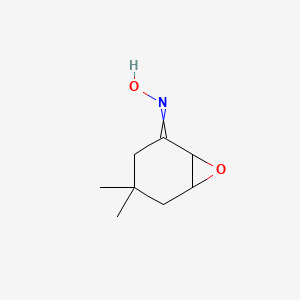 molecular formula C8H13NO2 B14471387 N-(4,4-Dimethyl-7-oxabicyclo[4.1.0]heptan-2-ylidene)hydroxylamine CAS No. 67730-51-2