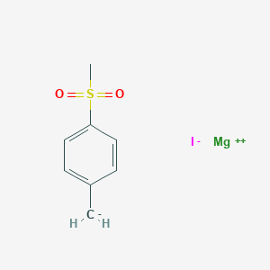 molecular formula C8H9IMgO2S B14471389 Magnesium iodide [4-(methanesulfonyl)phenyl]methanide (1/1/1) CAS No. 65851-06-1