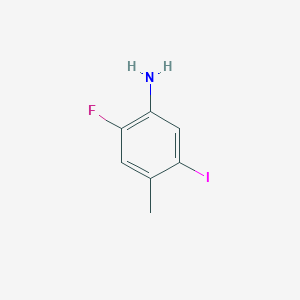 molecular formula C7H7FIN B1447139 2-Fluoro-5-iodo-4-methylaniline CAS No. 1820711-20-3