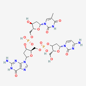 molecular formula C29H38N10O17P2 B14471407 Deoxy(cytidylyl-guanylyl-thymidylic acid) CAS No. 71002-61-4
