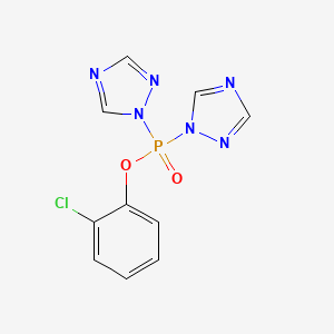 molecular formula C10H8ClN6O2P B14471433 Agn-PC-0ndatz CAS No. 72351-28-1