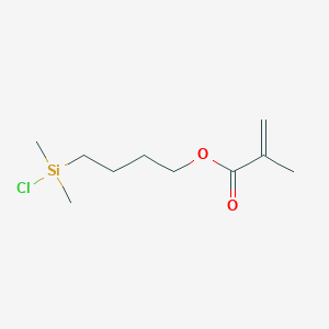 molecular formula C10H19ClO2Si B14471437 4-[Chloro(dimethyl)silyl]butyl 2-methylprop-2-enoate CAS No. 70761-36-3