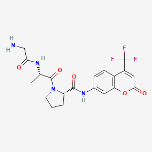 molecular formula C20H21F3N4O5 B1447149 H-Gly-Ala-Pro-AFC CAS No. 219137-81-2