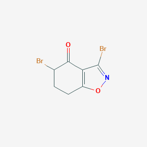 B144715 3,5-dibromo-6,7-dihydro-5H-1,2-benzoxazol-4-one CAS No. 139163-12-5