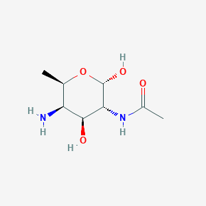 molecular formula C8H16N2O4 B1447151 2-(Acetylamino)-4-amino-2,4,6-trideoxy-alpha-D-galactopyranose CAS No. 1644434-29-6
