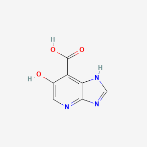 molecular formula C7H5N3O3 B1447153 6-hydroxy-3H-imidazo[4,5-b]pyridine-7-carboxylic acid CAS No. 1820665-54-0