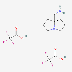 Hexahydro-1H-pyrrolizin-7a-ylmethanamine ditrifluoroacetate