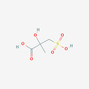 molecular formula C4H8O6S B14471624 2-Hydroxy-2-methyl-3-sulfopropanoic acid CAS No. 65937-93-1