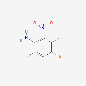 molecular formula C8H9BrN2O2 B1447163 4-Bromo-3,6-dimethyl-2-nitroaniline CAS No. 717881-00-0
