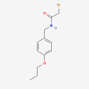 molecular formula C12H16BrNO2 B1447164 2-Bromo-n-(4-propoxybenzyl)acetamide CAS No. 1225740-34-0