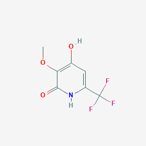 molecular formula C7H6F3NO3 B1447165 2,4-Dihydroxy-3-methoxy-6-(trifluoromethyl)pyridine CAS No. 1214361-97-3