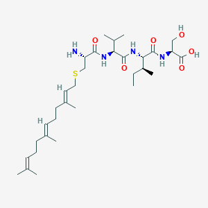 molecular formula C32H56N4O6S B1447166 H-Cys(farnesyl)-Val-Ile-Ser-OH CAS No. 287918-93-8