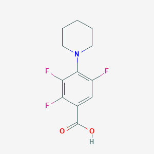 molecular formula C12H12F3NO2 B1447168 2,3,5-Trifluoro-4-piperidin-1-ylbenzoic acid CAS No. 1858255-57-8
