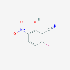 molecular formula C7H3FN2O3 B1447169 6-Fluoro-2-hydroxy-3-nitrobenzonitrile CAS No. 1820648-09-6