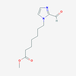 molecular formula C12H18N2O3 B14471691 Methyl 7-(2-formyl-1H-imidazol-1-yl)heptanoate CAS No. 66115-72-8