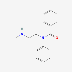 molecular formula C16H18N2O B14471699 N-[2-(Methylamino)ethyl]-N-phenylbenzamide CAS No. 67614-22-6