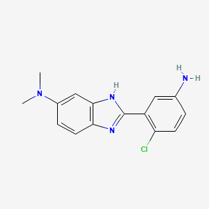 molecular formula C15H15ClN4 B1447175 2-(5-amino-2-chlorophenyl)-N,N-dimethyl-1H-benzo[d]imidazol-5-amine CAS No. 1079264-85-9