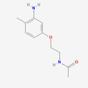 molecular formula C11H16N2O2 B1447176 N-[2-(3-Amino-4-methylphenoxy)ethyl]acetamide CAS No. 1394024-29-3