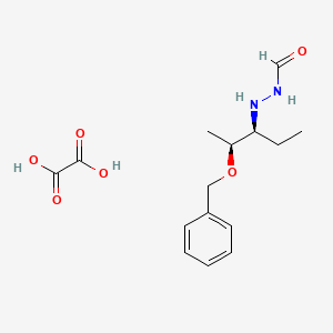 molecular formula C15H22N2O6 B1447177 N'-((2S,3S)-2-(Benzyloxy)pentan-3-yl)formohydrazide oxalate CAS No. 1887197-42-3