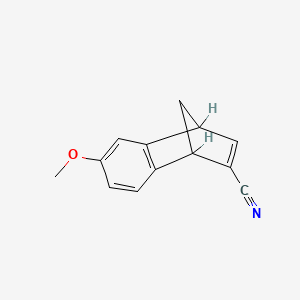 molecular formula C13H11NO B14471801 1,4-Methanonaphthalene-2-carbonitrile,1,4-dihydro-6-methoxy- CAS No. 71906-42-8