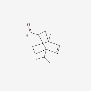 molecular formula C13H20O B14471803 Bicyclo[2.2.2]oct-5-ene-2-carboxaldehyde, 4-methyl-1-(1-methylethyl)- CAS No. 67920-94-9
