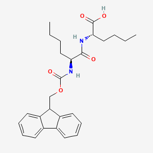 molecular formula C27H34N2O5 B1447182 Fmoc-Nle-Nle-OH CAS No. 251316-91-3