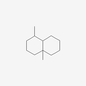 molecular formula C12H22 B14471826 1,4a-Dimethyldecahydronaphthalene CAS No. 66553-60-4