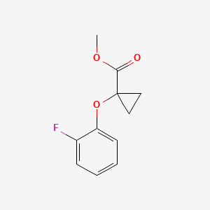 molecular formula C11H11FO3 B1447183 Methyl 1-(2-fluorophenoxy)cyclopropanecarboxylate CAS No. 1399654-47-7