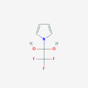molecular formula C6H6F3NO2 B14471845 2,2,2-Trifluoro-1-(1H-pyrrol-1-yl)ethane-1,1-diol CAS No. 66399-80-2