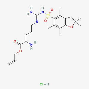molecular formula C22H35ClN4O5S B1447186 H-D-Arg(Pbf)-allyl ester HCl CAS No. 943986-60-5