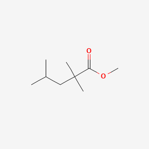 molecular formula C9H18O2 B14471889 Pentanoic acid, 2,2,4-trimethyl-, methyl ester CAS No. 71672-36-1