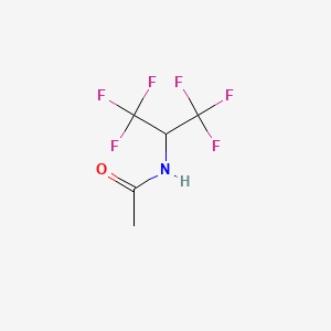molecular formula C5H5F6NO B14471898 N-(1,1,1,3,3,3-hexafluoropropan-2-yl)acetamide CAS No. 65261-02-1