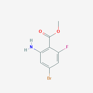 molecular formula C8H7BrFNO2 B1447190 Methyl 2-amino-4-bromo-6-fluorobenzoate CAS No. 1698028-23-7