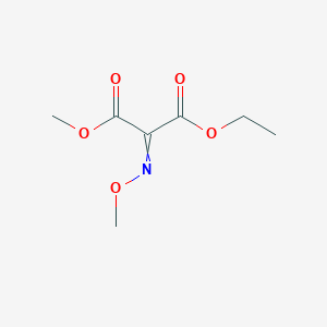 molecular formula C7H11NO5 B14471929 Propanedioic acid, (methoxyimino)-, ethyl methyl ester, (Z)- CAS No. 72109-48-9