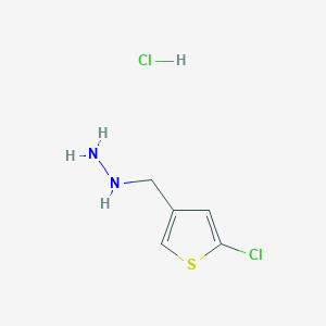 2-Chloro-4-(hydrazinomethyl)-thiophene hydrochloride