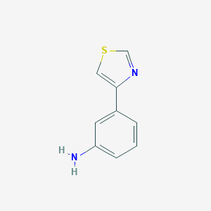 molecular formula C9H8N2S B144720 3-(1,3-Thiazol-4-yl)aniline CAS No. 134812-28-5