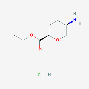 Ethyl cis-5-amino-tetrahydro-pyran-2-carboxylate hydrochloride