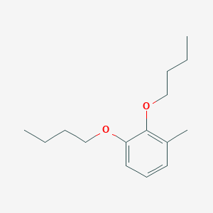 molecular formula C15H24O2 B14472055 1,2-Dibutoxy-3-methylbenzene CAS No. 67698-85-5