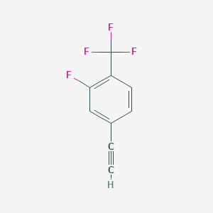 molecular formula C9H4F4 B1447211 3-氟-4-(三氟甲基)苯乙炔 CAS No. 1696971-45-5