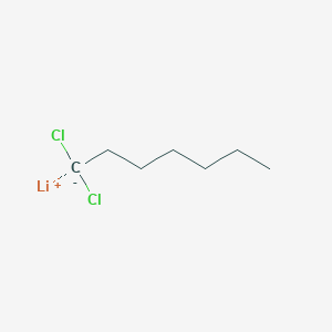 molecular formula C7H13Cl2Li B14472146 lithium;1,1-dichloroheptane CAS No. 66250-14-4