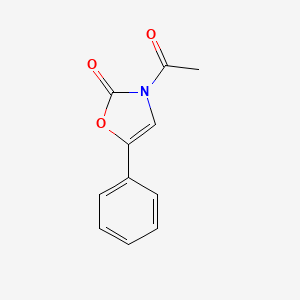molecular formula C11H9NO3 B14472152 3-Acetyl-5-phenyl-1,3-oxazol-2(3H)-one CAS No. 65647-69-0