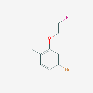 molecular formula C9H10BrFO B1447220 4-溴-2-(2-氟乙氧基)-1-甲基苯 CAS No. 1694548-51-0