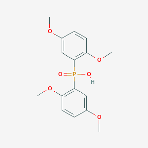 molecular formula C16H19O6P B14472211 Bis(2,5-dimethoxyphenyl)phosphinic acid CAS No. 67278-16-4