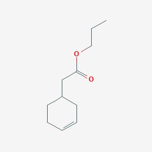 molecular formula C11H18O2 B14472215 Propyl (cyclohex-3-en-1-yl)acetate CAS No. 65792-50-9