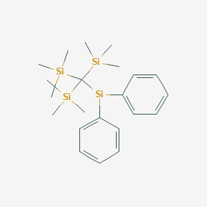 molecular formula C22H37Si4 B14472223 CID 12553101 