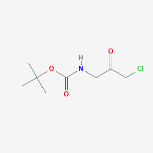 molecular formula C8H14ClNO3 B144723 tert-Butyl (3-chloro-2-oxopropyl)carbamate CAS No. 137990-82-0