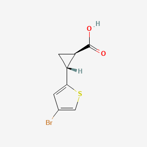 trans-2-(4-Bromothiophen-2-yl)cyclopropanecarboxylic acid