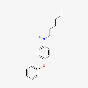 molecular formula C18H23NO B14472309 N-Hexyl-4-phenoxyaniline CAS No. 65570-11-8