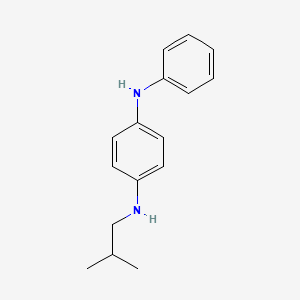 molecular formula C16H20N2 B14472365 N~1~-(2-Methylpropyl)-N~4~-phenylbenzene-1,4-diamine CAS No. 67447-42-1